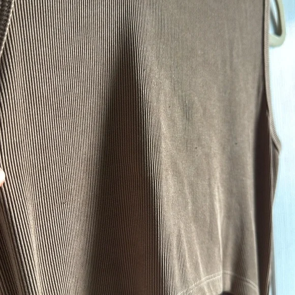 PRETTYGARDEN Women Summer Midi Bodycon Dresses Casual Crew Neck Side Slit Camel - Picture 10 of 10